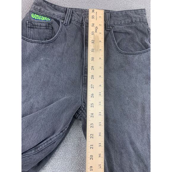Empyre Denim Jeans Size 3 Black‎ Faded Gray Embroidered Patches - Picture 11 of 11